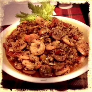 Shrimp and Sausage Jambalaya with Quinoa